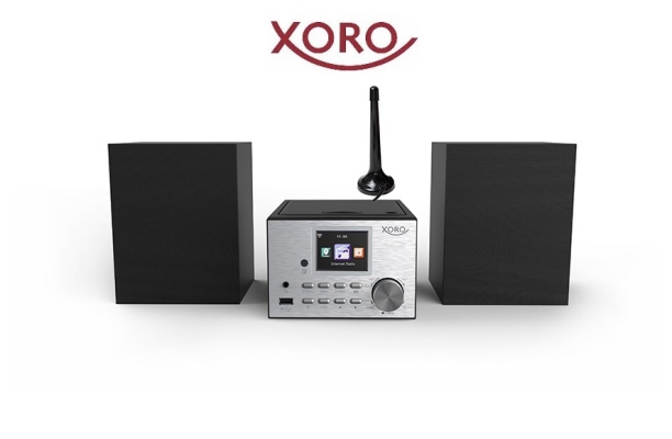verdieping Radioactief profiel Xoro HMT500 Pro Micro HiFi systeem CD speler Internet - DAB+ FM radio  bluetooth en boxen